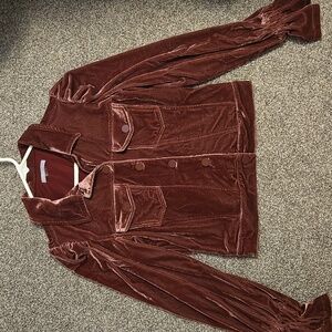 Tart Velvet Blazer Jacket  in Rich Copper